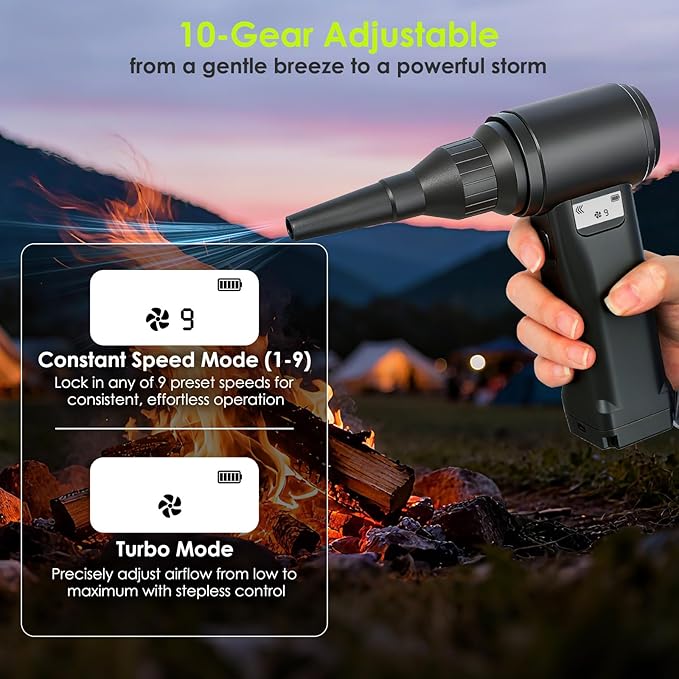 OVVGO Electric Compressed Air Duster, 000RPM Cordless Air Blower - Image 3