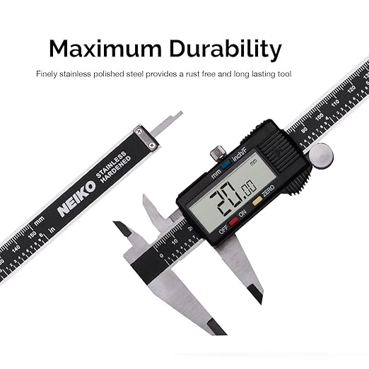 NEIKO 01409A 12” Electronic Digital Caliper | Extra Large Display | 0-12 Inches - Image 5