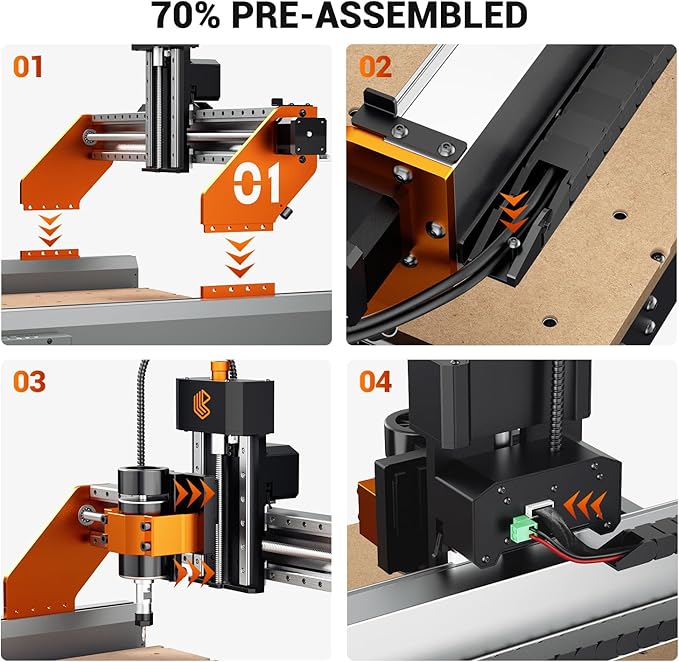 Artsian 01 CNC Router Machine 300W Spindle Power, 0.01mm Precision, 4-Axis - Image 7