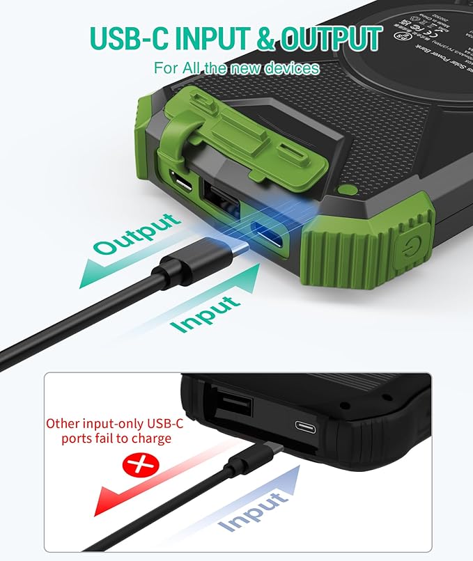 BLAVOR Solar Power Bank 10, Portable Wireless Charger, 20W Fast Charging - Image 7