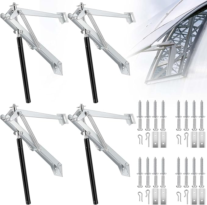 Amylove 2 Pcs Dual Spring Automatic Roof Vent Opener Greenhouse Accessories by Amylove