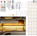 WOBANE Under Cabinet LED Lighting Kit, 24W Adapter, Hidden 2700K Warm White Set by WOBANE