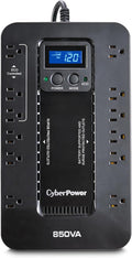 CyberPower EC850LCD Ecologic UPS Battery Backup and Surge Protector, 850VA/510W by CyberPower