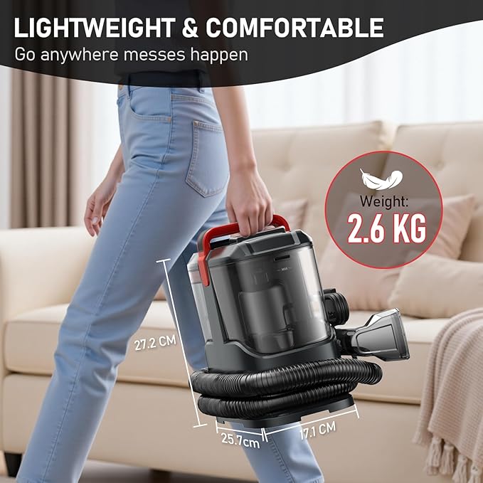 C9 Portable Carpet & Upholstery Cleaner Machine, Spot and Stain Deep Cleaner - Image 6