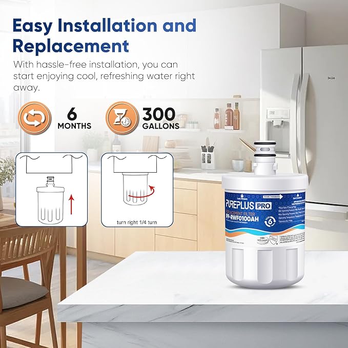 PUREPLUS PRO NSF/ANSI 53&42 Certified Refrigerator Water Filter Replacement - Image 8