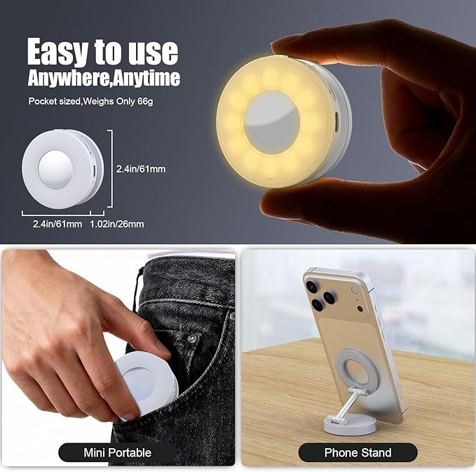 Magnetic Selfie Light, Phone Light Compatible - Image 6