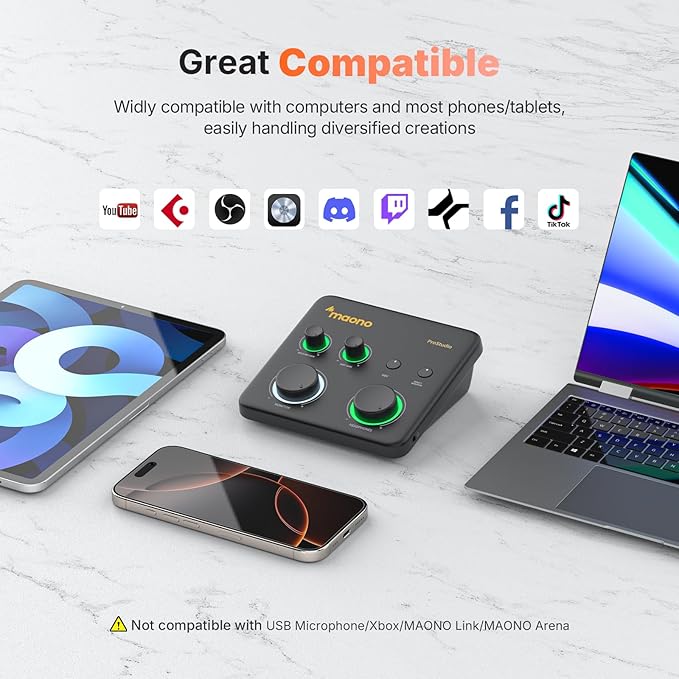 MAONO USB Audio Interface for PC: Interface - Image 8