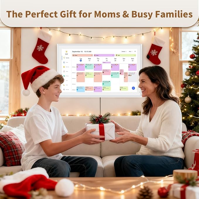 Canupdog Digital Calendar, 21.5 Inch Electronic Calendar Chore Chart & Wall - Image 2