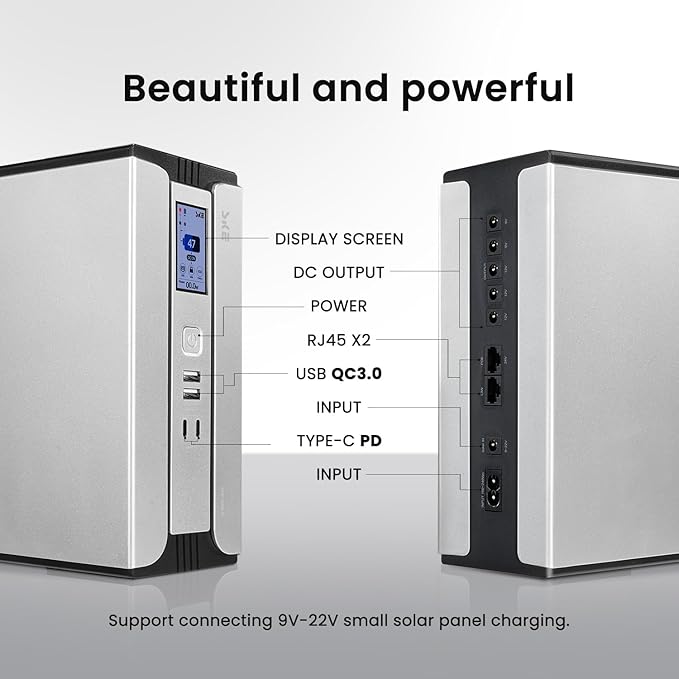 SKE Mini UPS 30000mAh Battery Backup & Surge Protector Uninterruptible Power - Image 2