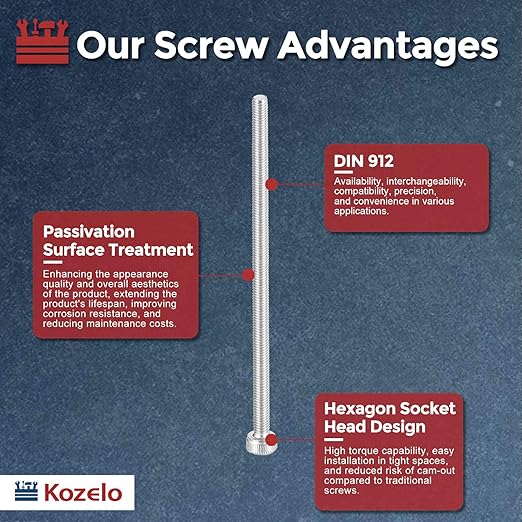 Kozelo 10pcs Socket Head Cap Screws - Image 3
