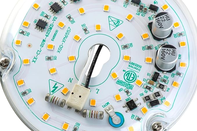 HAOLEDI 2 Pack 4'' 20W LED Ceiling Fan Light Retrofit Kit, Ceiling Light - Image 5