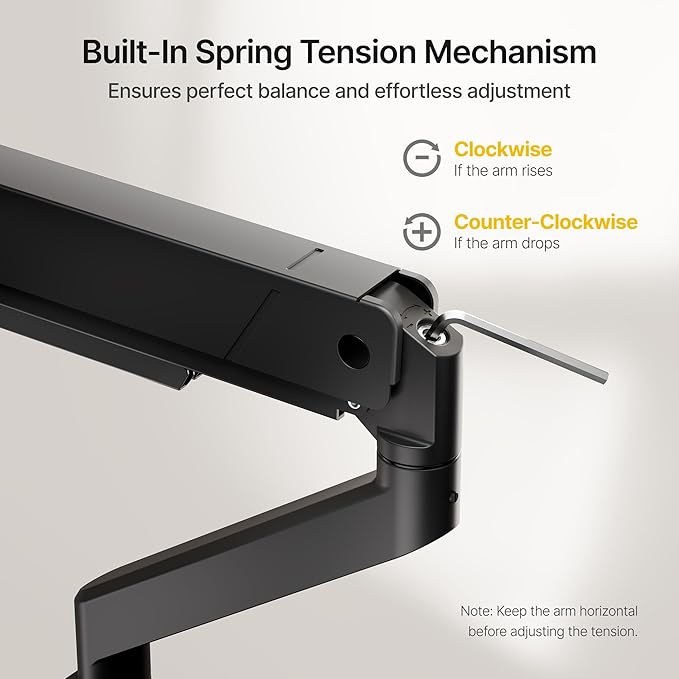 monTEK Single Monitor Arm with USB - Image 8