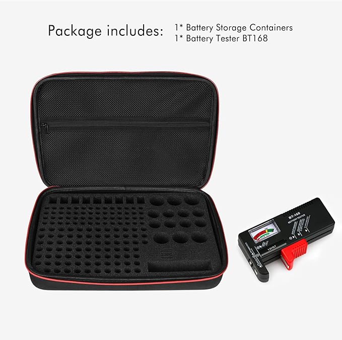 keabys Battery Organizer Holder Storage Case - Image 8