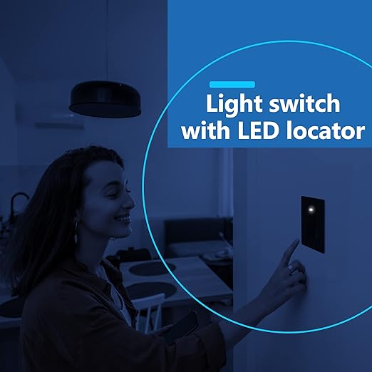 LIDER Lighted Decorator Switch, Residential Grade and UL Listed, Paddle Light - Image 5