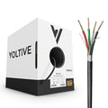 Voltive 18/4 Shielded Low Voltage Wire, Plenum CL3P, 500ft by Voltive