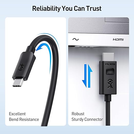 Cable Matters Unidirectional USB C to HDMI 2.1 Cable - 15ft - Image 7