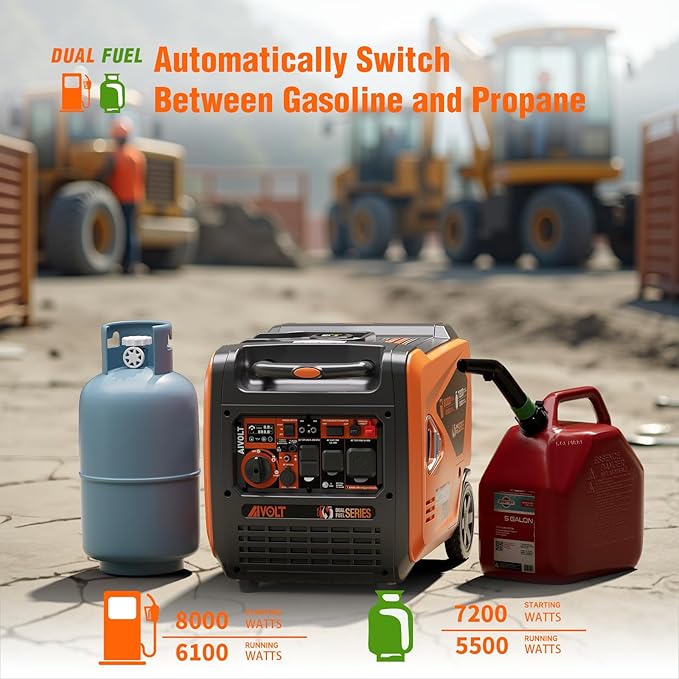 AIVOLT 8000W Dual Fuel Super Quiet Inverter Generator - Image 2