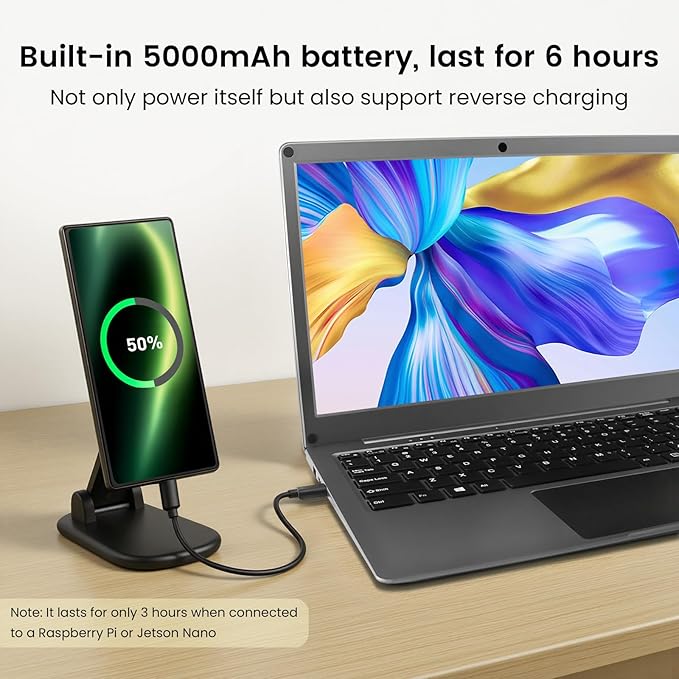 ELECROW Portable Monitor with Keyboard, 14 Inch Lapdock Display with Built-in - Image 5