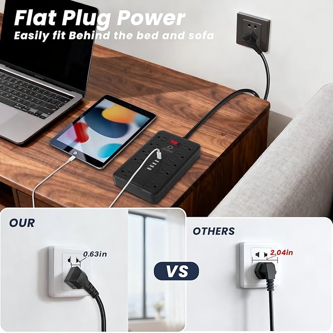 Surge Protector Power Strip - Image 2