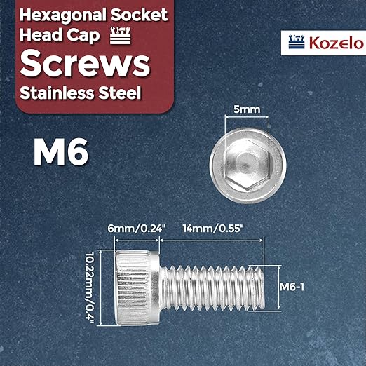 Kozelo 30pcs Socket Head Cap Screws - Image 2