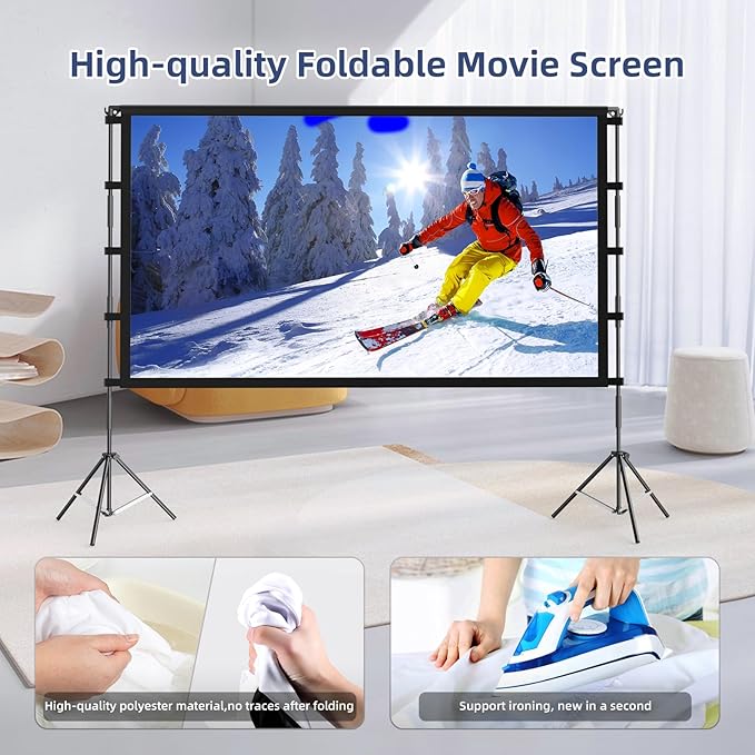 Projector Screen Outdoor, Vamvo Projector Screen - Image 4