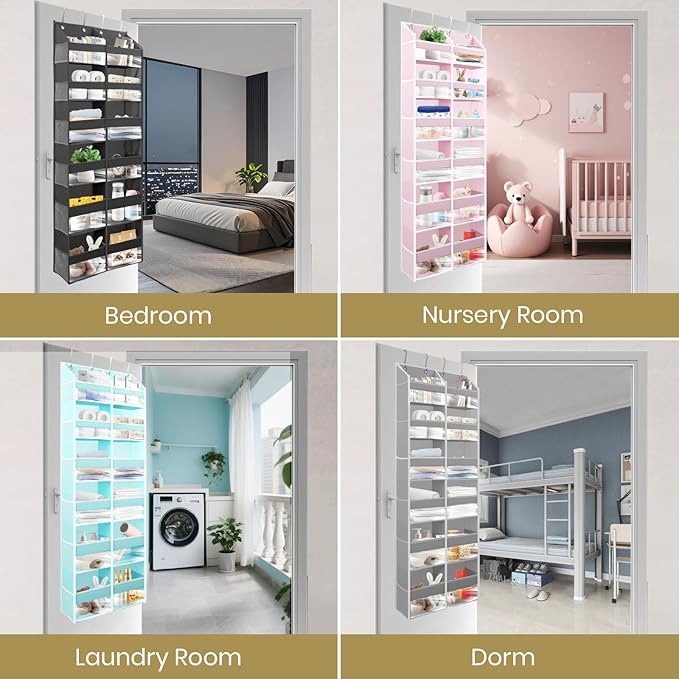 HOMELUX THEORY UPGRADED 6 Tiers Over The Door Organizer Hanging - Image 6