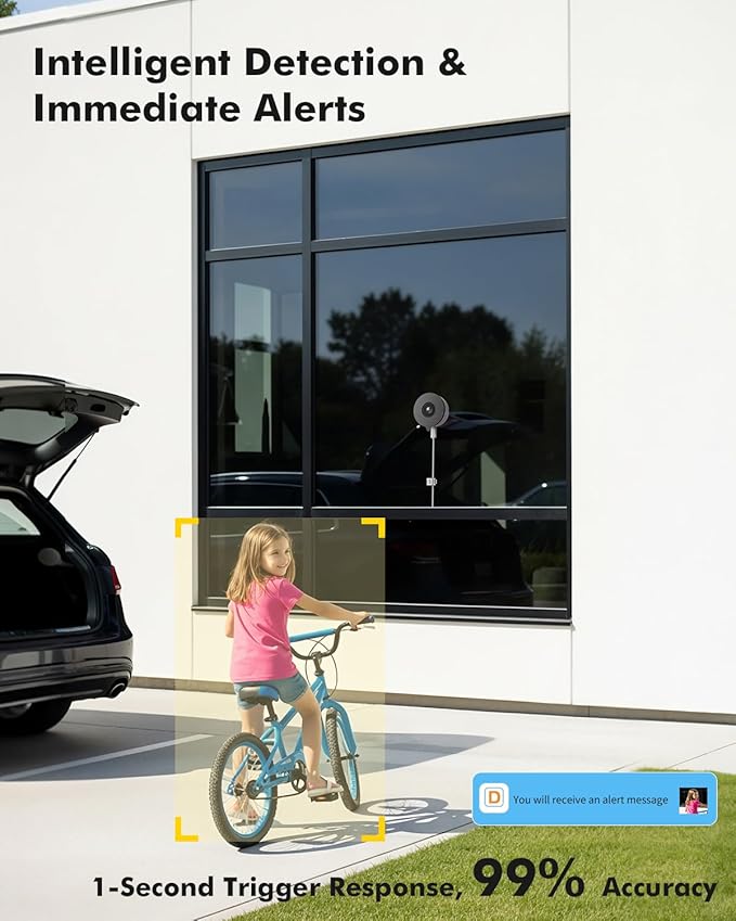 3MP 2K Window Security Camera, 5G & 2.4GHz WiFi Indoor Camera - Image 9
