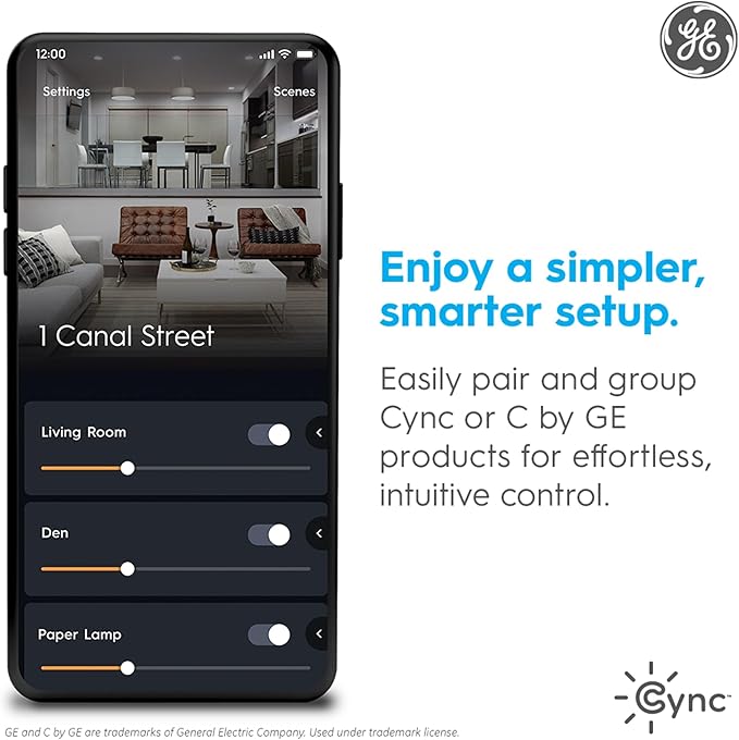 GE Cync Paddle Dimmer Smart Switch, Highly Customizable Dimmer Switch, Works - Image 10