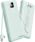 charmast Portable Charger with Built-in Cables and Wall Plug, 20000mAh 20W USB by Charmast