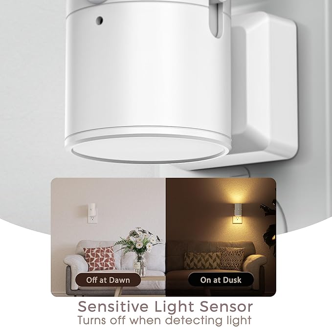 Briignite Motion Sensor Night Light, 2 Pack Motion Activated Plug in Night - Image 6