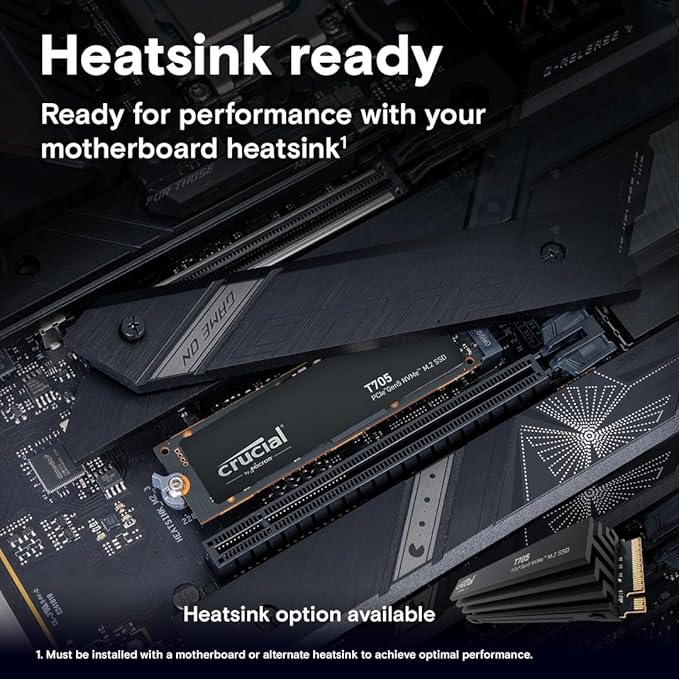 Crucial T705 PCIe Gen5 NVMe 4TB SSD, TLC NAND, Intel & Ryzen Compatible - Image 4