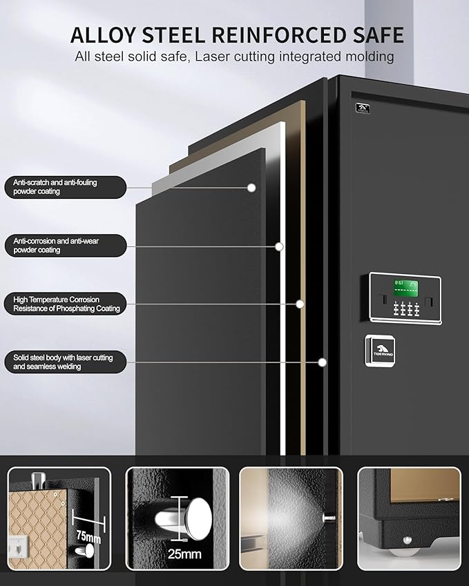 【US STOCK】TIGERKING 11.5 Cubic Feet Extra Large Heavy Duty Safe Box, Home Safe - Image 4