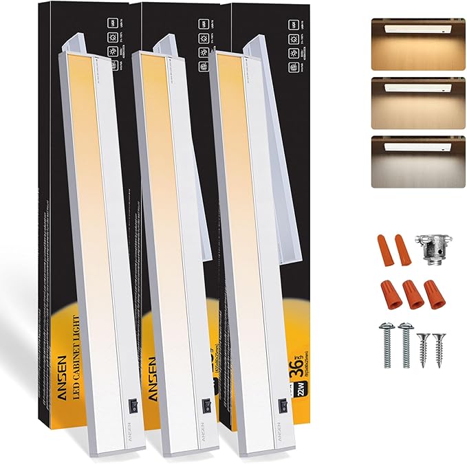 Ansen 3Packs of Under Cabinet Lights by ANSEN