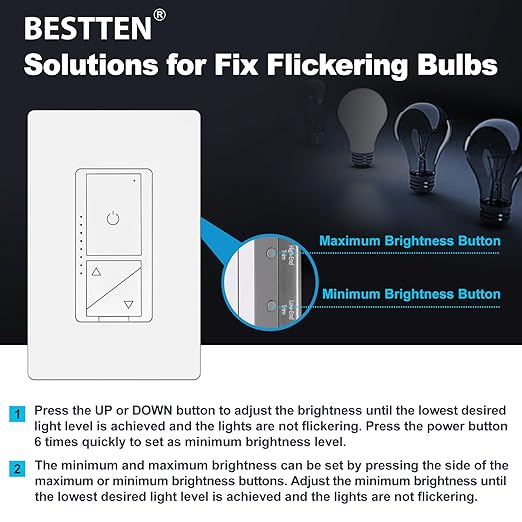 BESTTEN 10 Pack Super Slim Digital Dimmer - Image 7