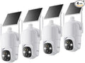 Dzees Solar Security Cameras Wireless Outdoor, 2K Battery Powered Security by Dzees