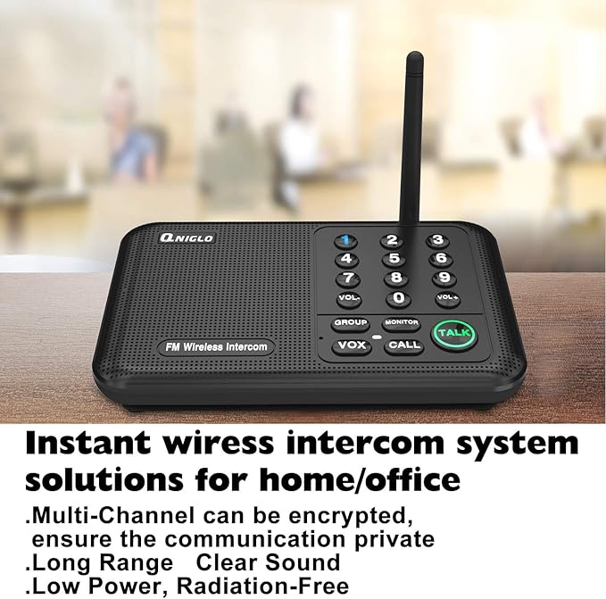 Intercoms Wireless for Home, 5280 Feet Long Range House Intercom System - Image 2