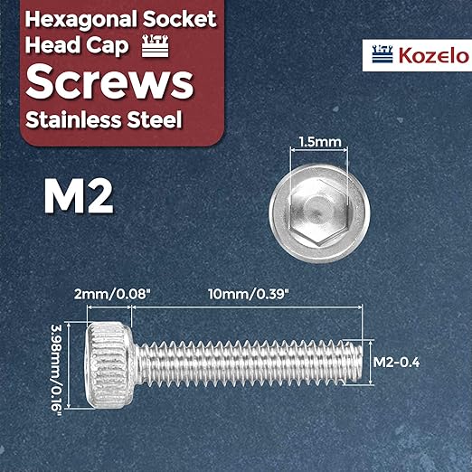 Kozelo 100pcs Socket Head Cap Screws - Image 2