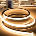 VOEWT LED Strip Lights Warm White 3000K, 16.4ft 110-120V Neon Rope Lights by VOEWT