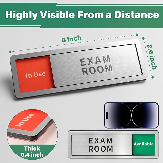 Psychologist Office Door Sign, Do Not Disturb- In Use/Available Slider Signs - Image 2