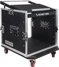 Sound Town Enhanced 1/2" Plywood 10U PA DJ Pro Audio Rack/Road ATA Case by SOUNDTOWN