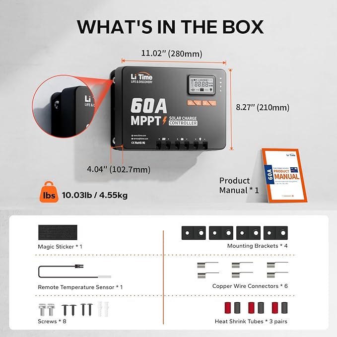 LiTime MPPT Solar Charge Controller - Image 2