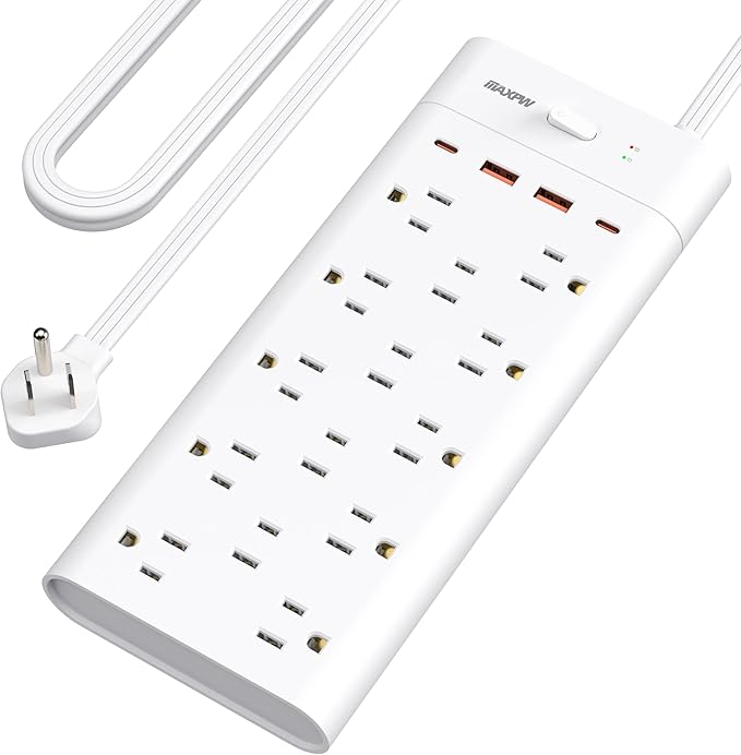 Power Strip Surge Protector Outlet Extender - Image 9