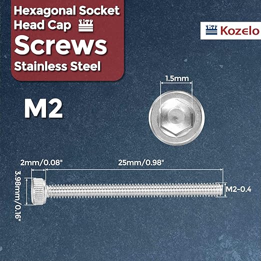 Kozelo 100pcs Socket Head Cap Screws - Image 2