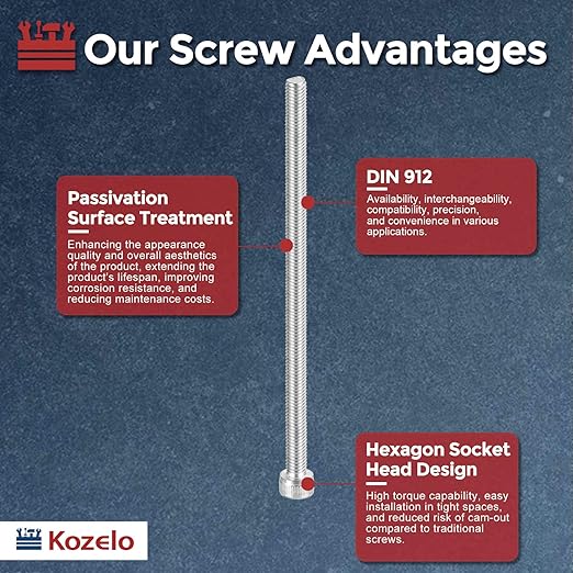 Kozelo 10pcs Socket Head Cap Screws - Image 3