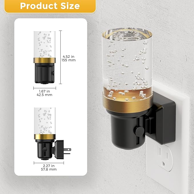 L LOHAS LED Night Light, 2 Pack Dimmable Night Lights Plug into Wall, Automatic - Image 5