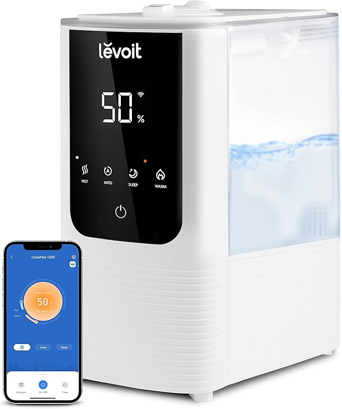 LEVOIT OasisMist Smart Cool and Warm Mist Humidifiers & 10-Pack Top Fill - Image 2
