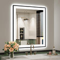 YEELAIT 28x32 Inch LED Bathroom Mirror by YEELAIT