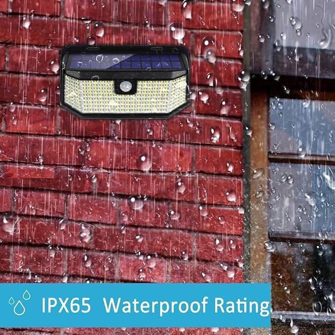 Aootek Solar Lights Outdoor 182 LEDs 2500Lm Solar Motion Sensor Lights IP65 - Image 5