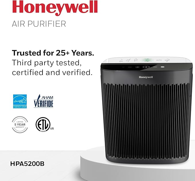 Honeywell HEPA Air Purifier for Home, 1733 Ft² Rooms in 1 hour, Air Quality - Image 11