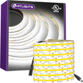 HitLights White COB LED Strip Lights 5000K, 12V Tape Light 16.4ft, 2640 LEDs by HitLights